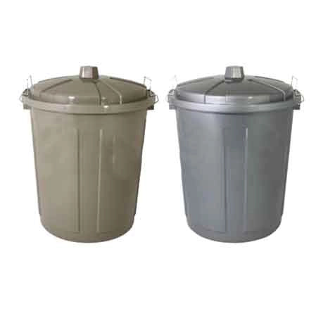 BIDONE PER RIFIUTI 'BIN' Ø 34xh 41 cm, 21 lt - Col. Silver