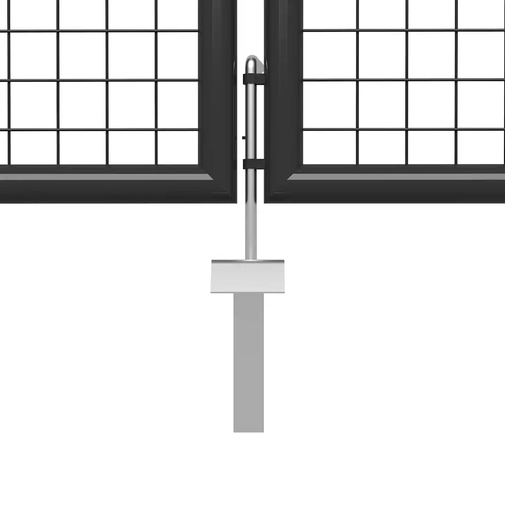 Cancello per Giardino in Acciaio 500x75 cm Antracite