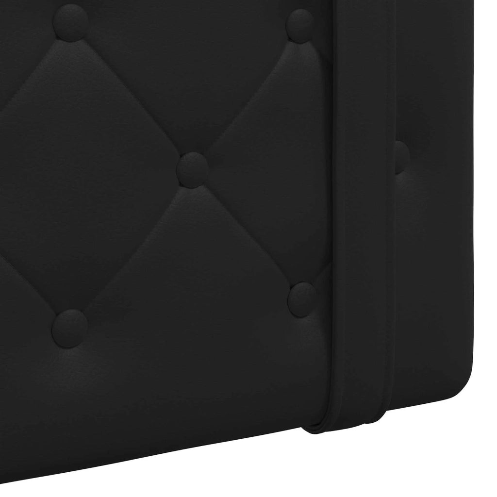 Testiera | Testata sospesa Con luce LED Nero Similpelle