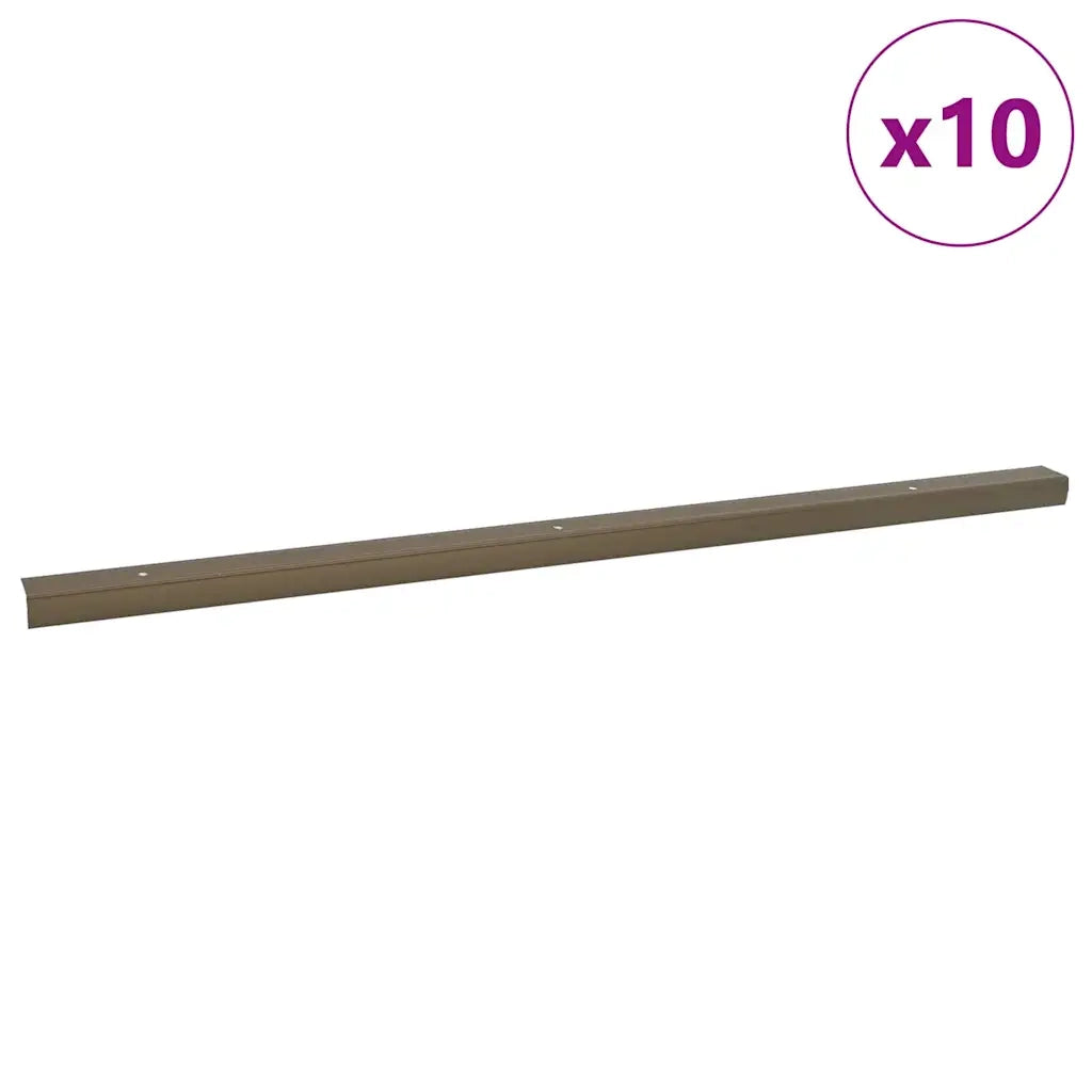 Paragradini 10 pcs Marrone 67 x 3 x 2 cm Alluminio 4015923
