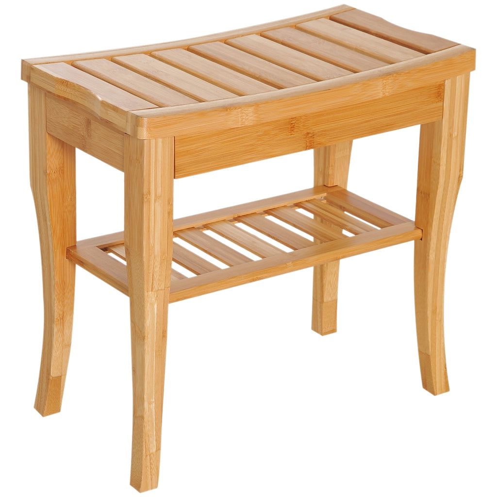 Sgabello da Bagno ¨C Minimal ¨C Bamb¨´ 47.5x26x44.5 cm Naturale