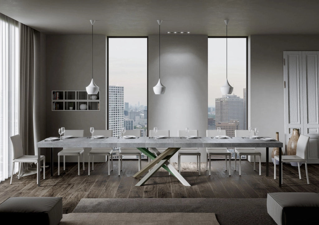 Tavolo Allungabile 160/264x90x77 cm Volantis Premium Cemento