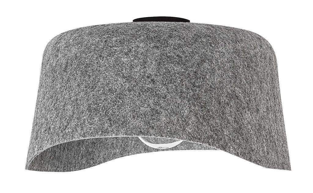 Plafoniera Rabalux Farelia feltro grigio Ø40 E27 10W