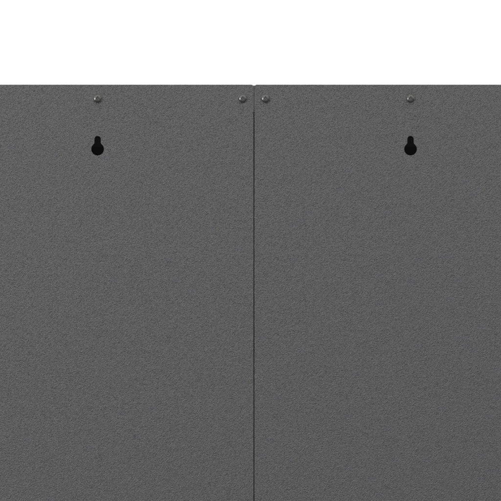 Armadio per attrezzi in metallo con ante e cassetti ¨C Minimal ¨C grigio 75x77x30