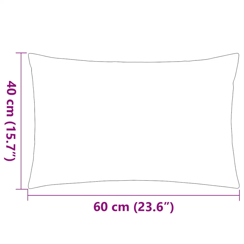 Cuscini da Esterno 2 pz Stampa a Righe 60x40 cm Blu 132308