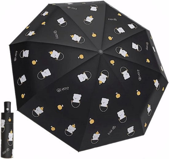 Parasole Automatico Compatto con Protezione UV per Donne, Impermeabile e Resistente al Vento - Ideale per Viaggiare