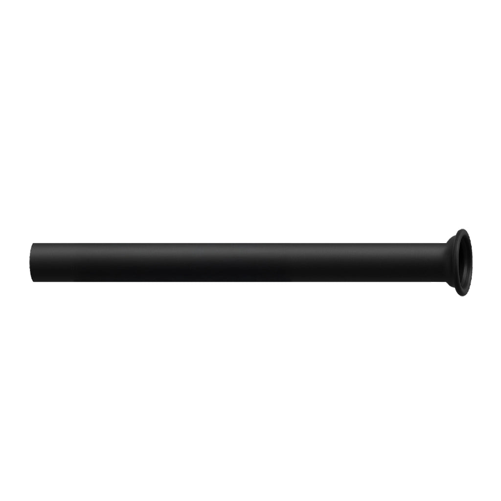 TUBO CANOTTO DRITTO AD IMBUTO PER SIFONE DI SCARICO IN OTTONE NERO OPACO - Ø32X300 NERO OPACO  - POR