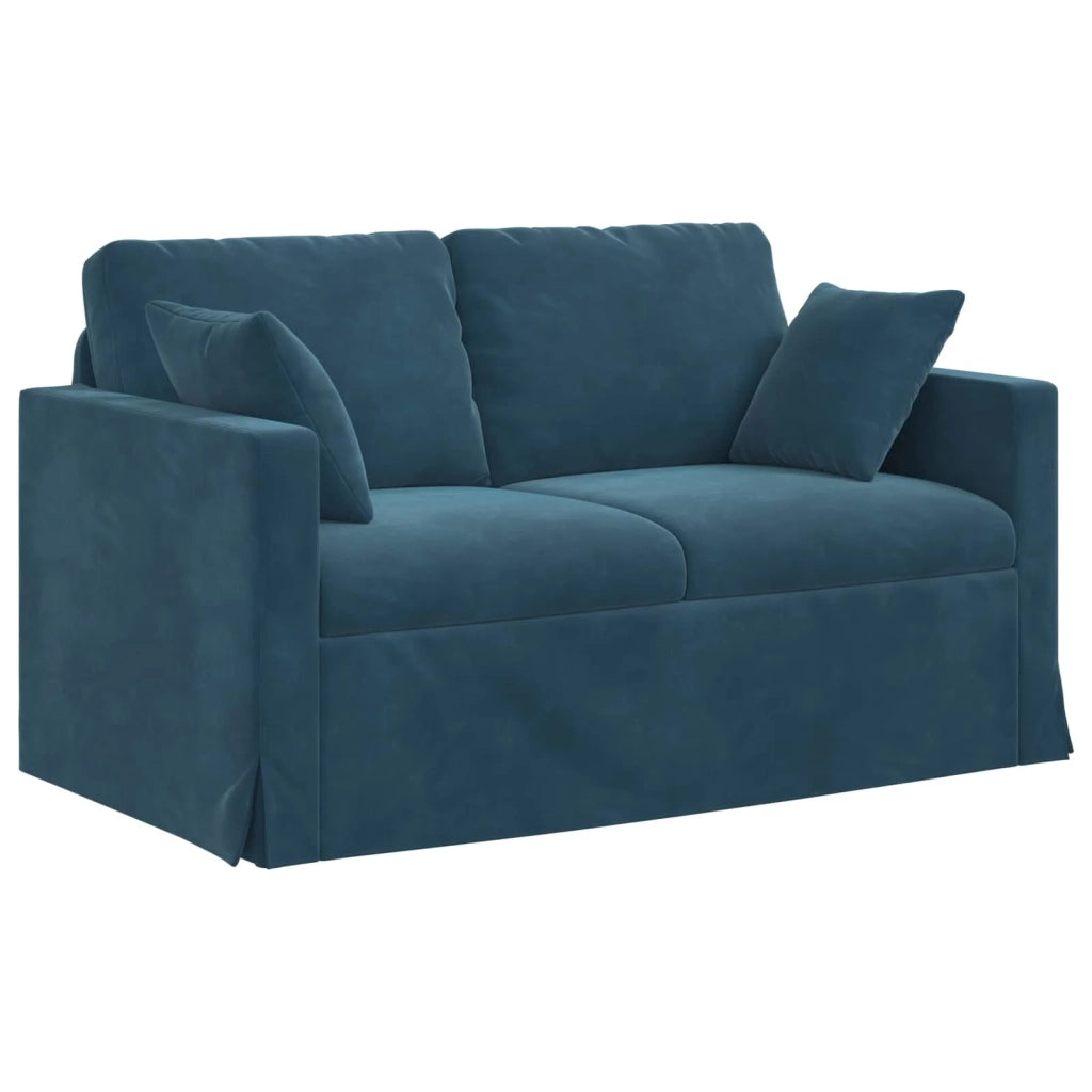 Set di divani 2 pcs Blu 138 x 78 x 80 cm Velluto 3407515
