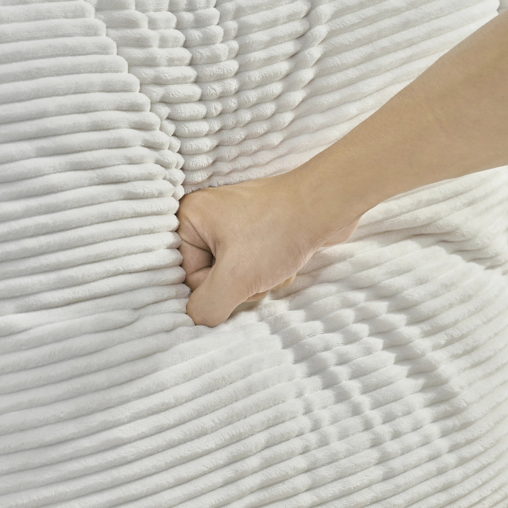 DIVANO 2 POSTI In velluto a coste 107 cm Beige