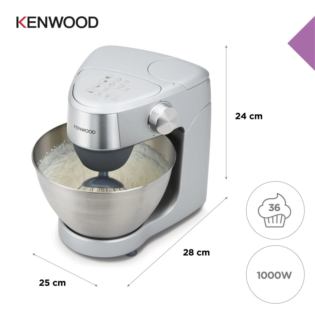 Kenwood KHC29.A0SI Prospero+ Impastatrice Planetaria 1000W Ciotola 4,3L 8 Velocita' Paraschizzi colore Argento