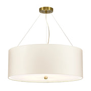 Lampadario Pearce classico Ø66 5xE27 ottone anticato