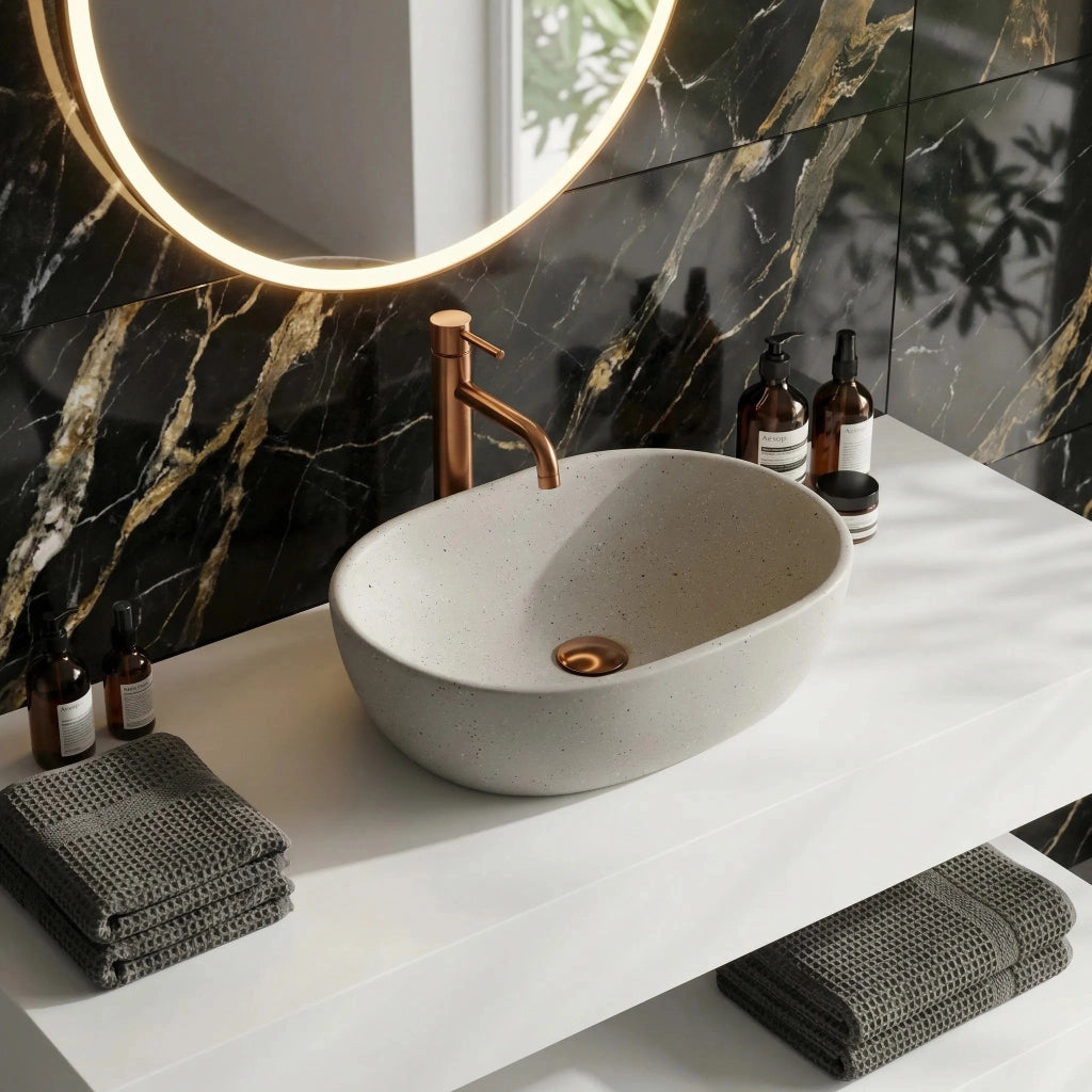 Lavabo Da Appoggio Rea Amelia Sandy