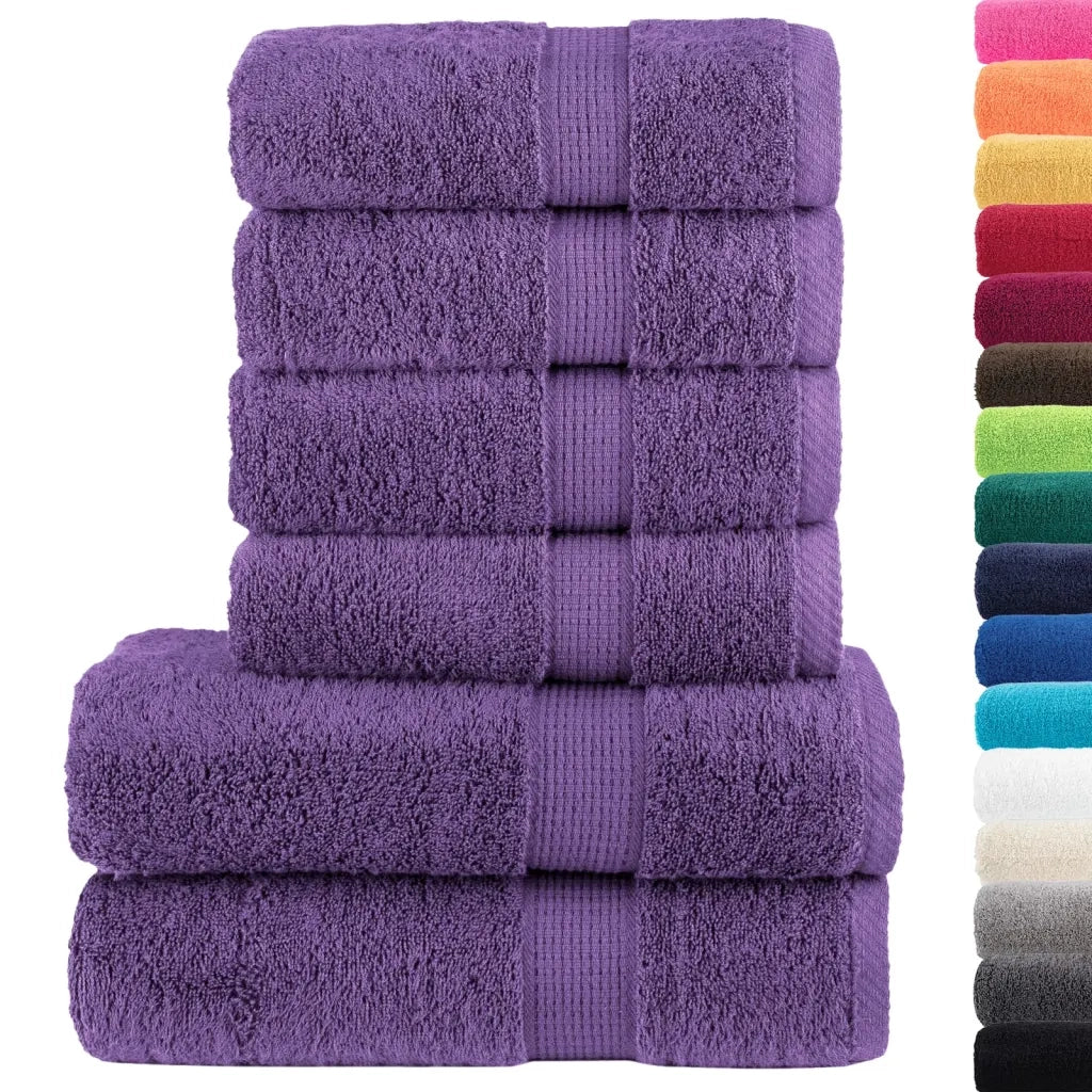 Set ASciugamani SOLUND 6 pz Viola 600 gsm 137562
