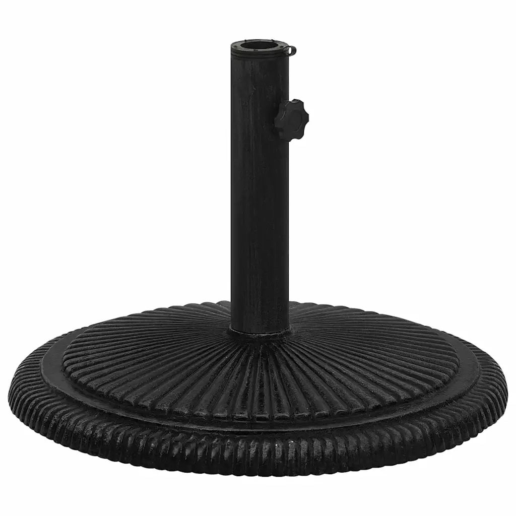 Base per Ombrellone Nera 45x45x30 cm in Ghisa 317772