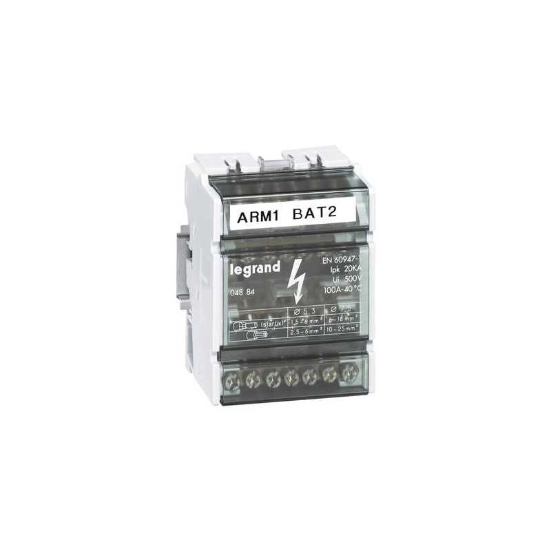 4884 Morsettiere 100A 4 Poli 4 Moduli