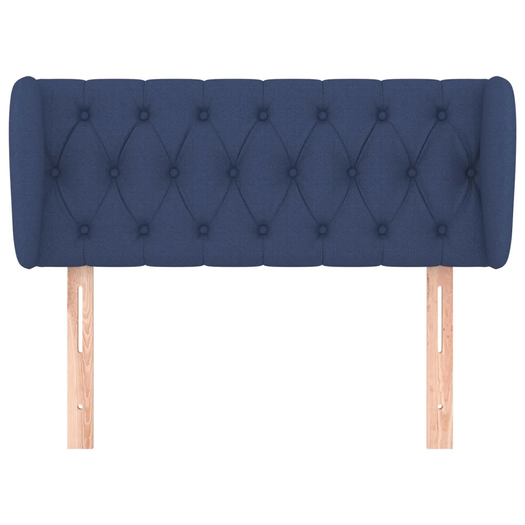 Testiera ad Orecchio Blu 103x23x78/88cm in Tessuto 3117476