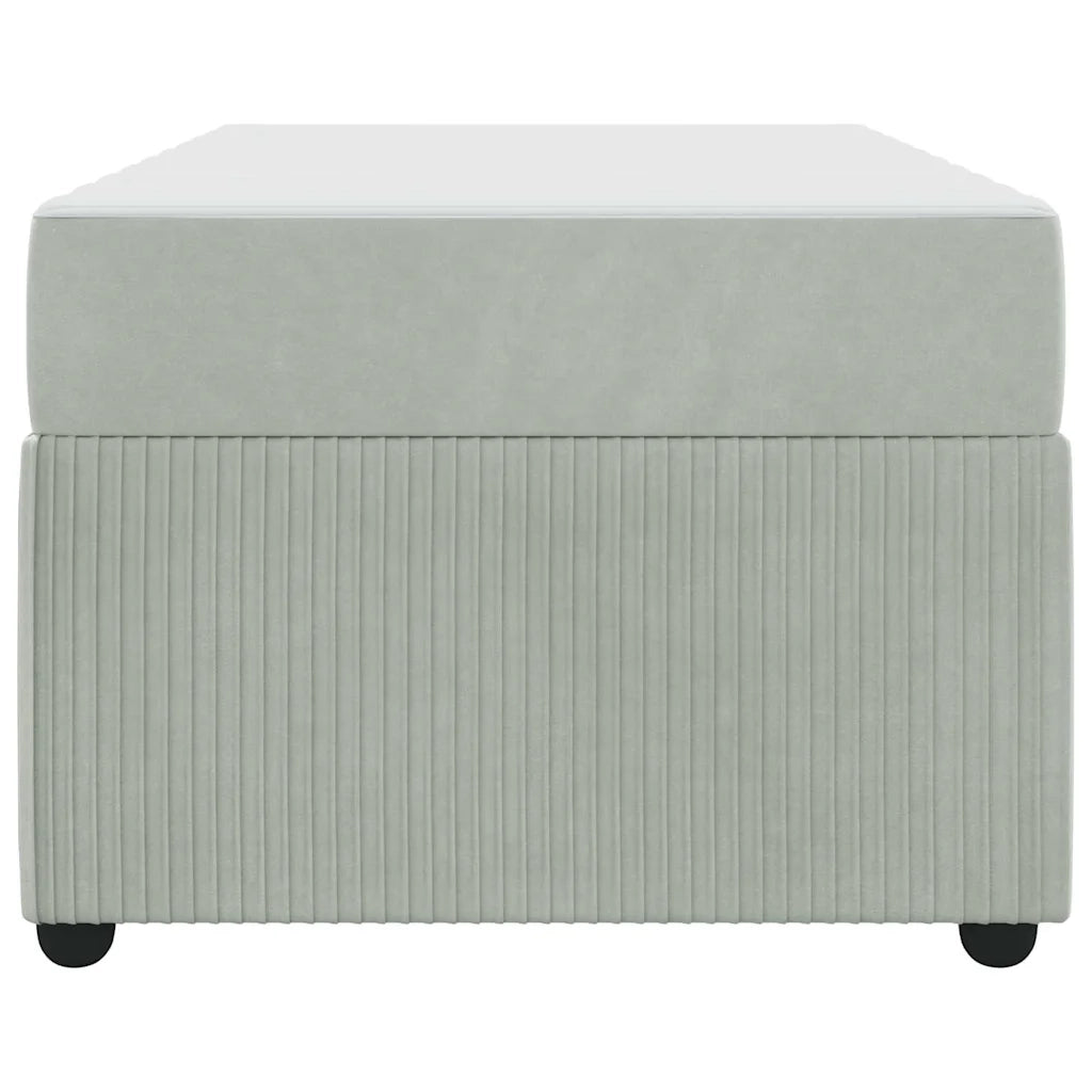 Struttura del letto-Giroletto Grigio chiaro 80 x 200 cm Tessuto 665212