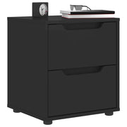 Comodino VISNES Nero 45x40x50 cm in Legno Multistrato 4108281