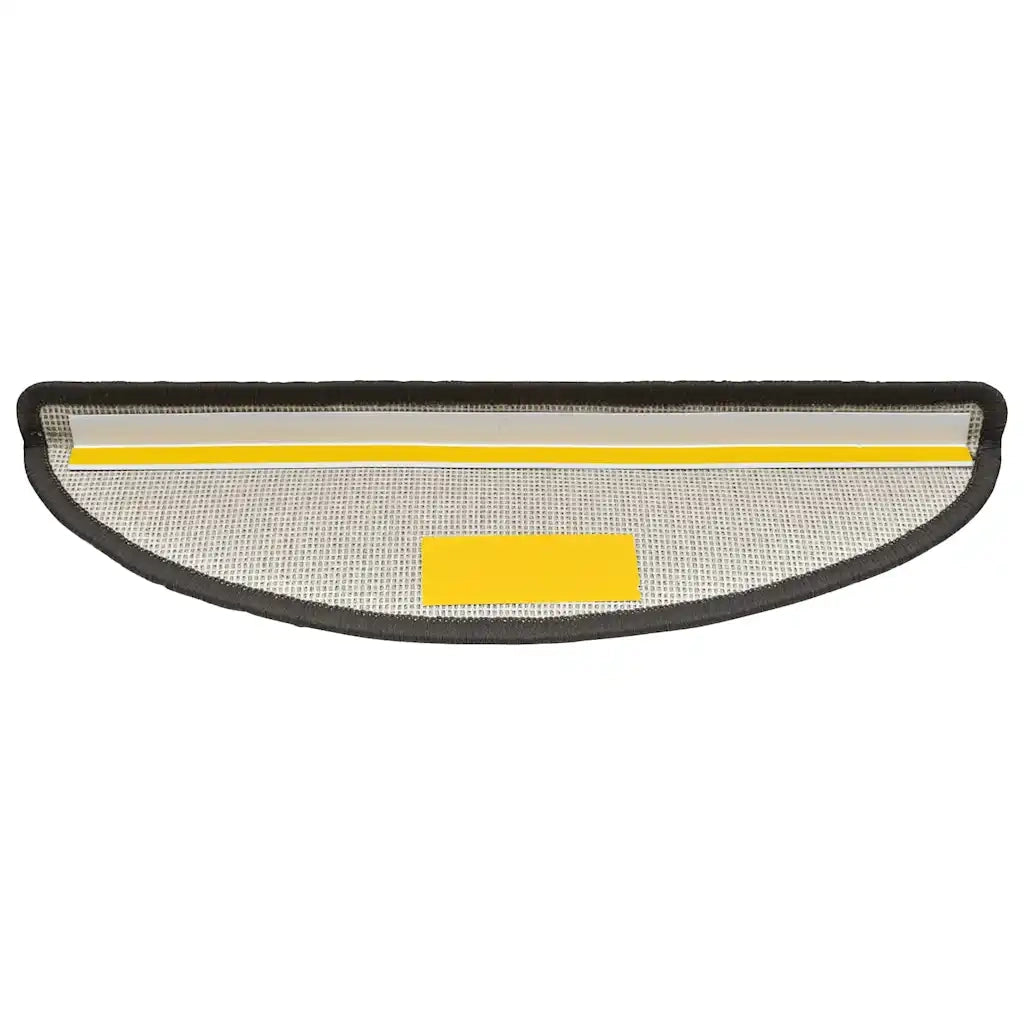 Tappetini per scale 20 pz | Gradini per Scale 56x17x3 cm Grigio scuro Semicircolari