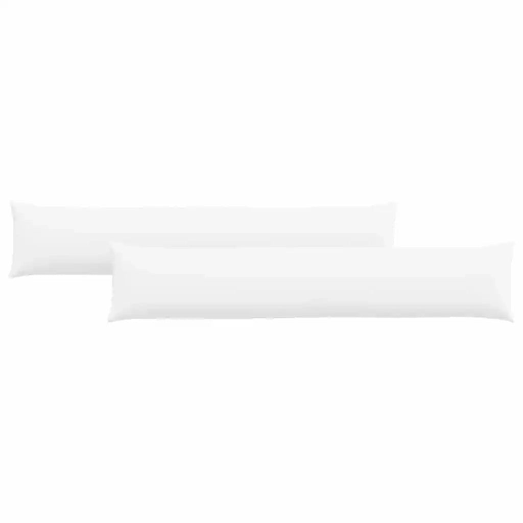 Cuscini da Divano 2 pcs Bianco 200 x 40 cm Tessuto 42013879