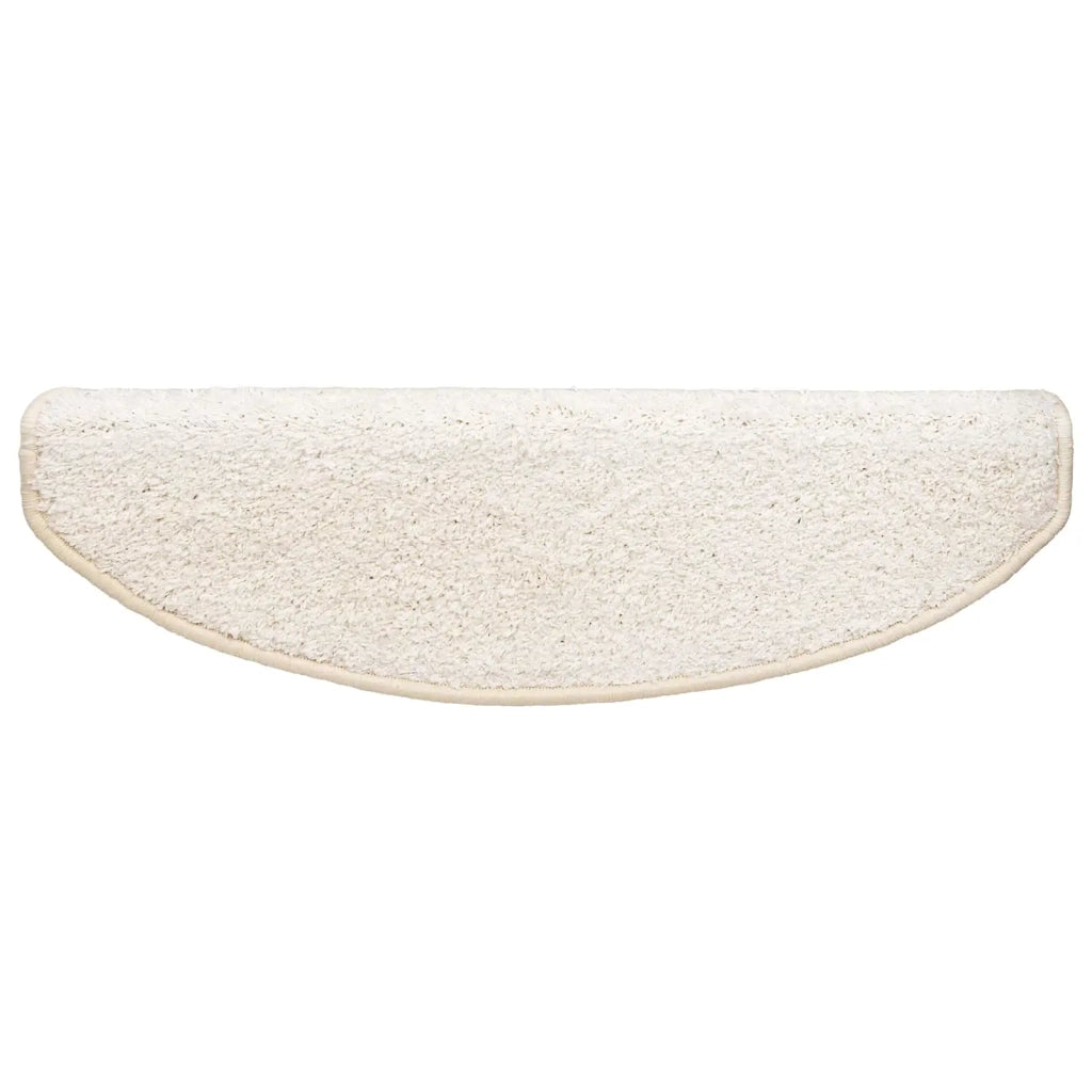 Tappetini per scale autoadesivi Semicircolare 15 pz | Gradini per Scale Bianco