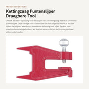 Accessorio per catena da taglio portatile - Serra a punti da campo - Strumento di fissaggio - Serra in metallo - Dimensioni: 12,5 x 8 cm