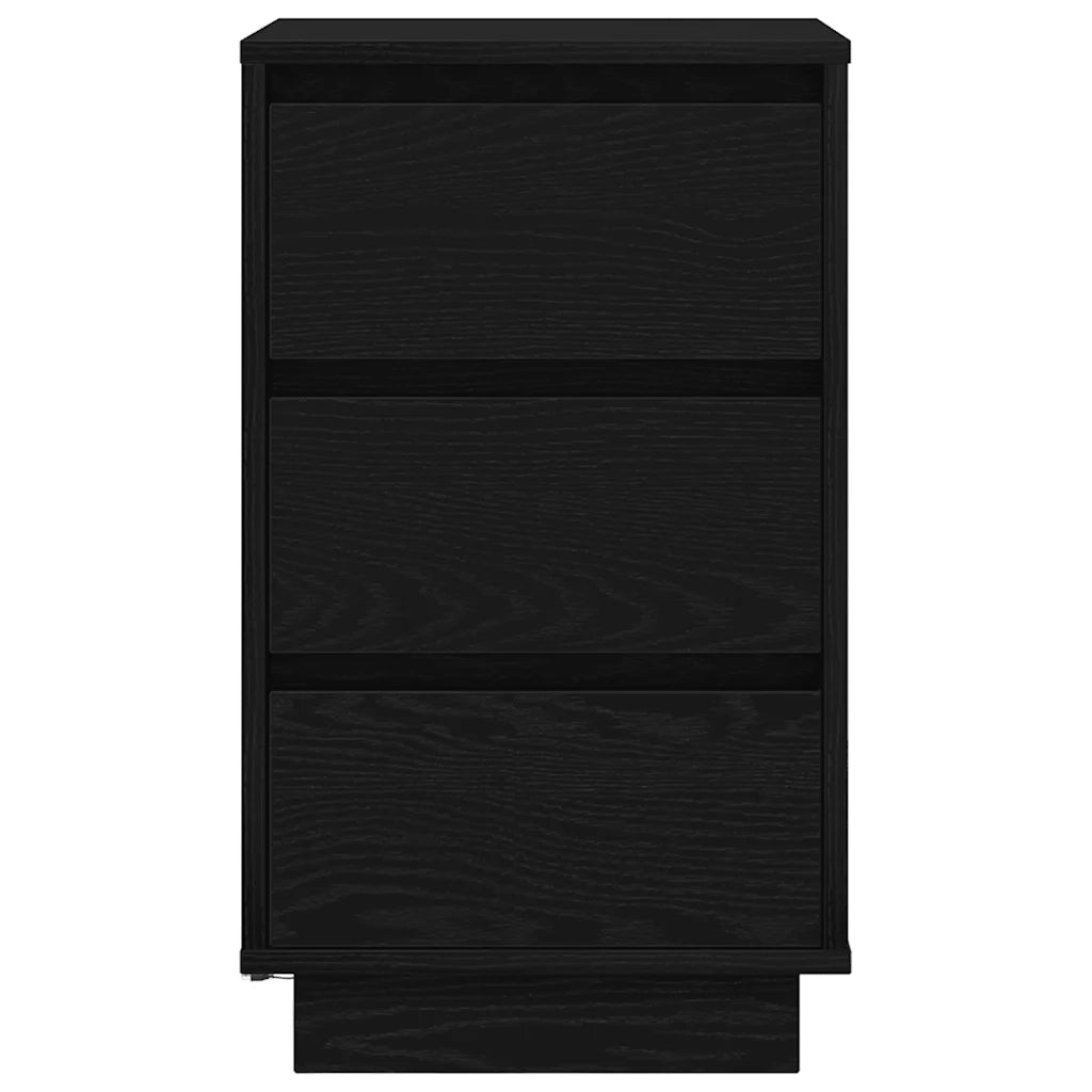 Comodino con Luci LED Nero 38x34x65 cm 861302