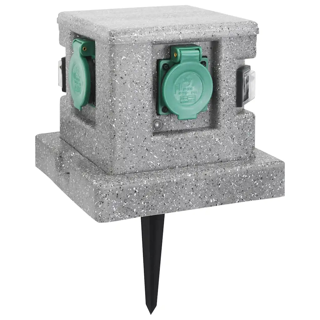 Presa Elettrica da Giardino con Sensore di Luce in Plastica cod mxl 25454