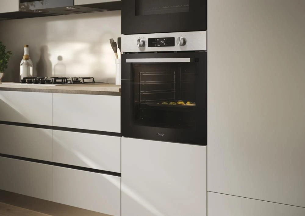 Candy CA6 N5B3EHTX Forno da incasso Elettrico Multifunzione 78 L Classe A++ Easy Steam Wi-Fi hOn 11 Programmi (60x60x60 cm) colore Nero Inox