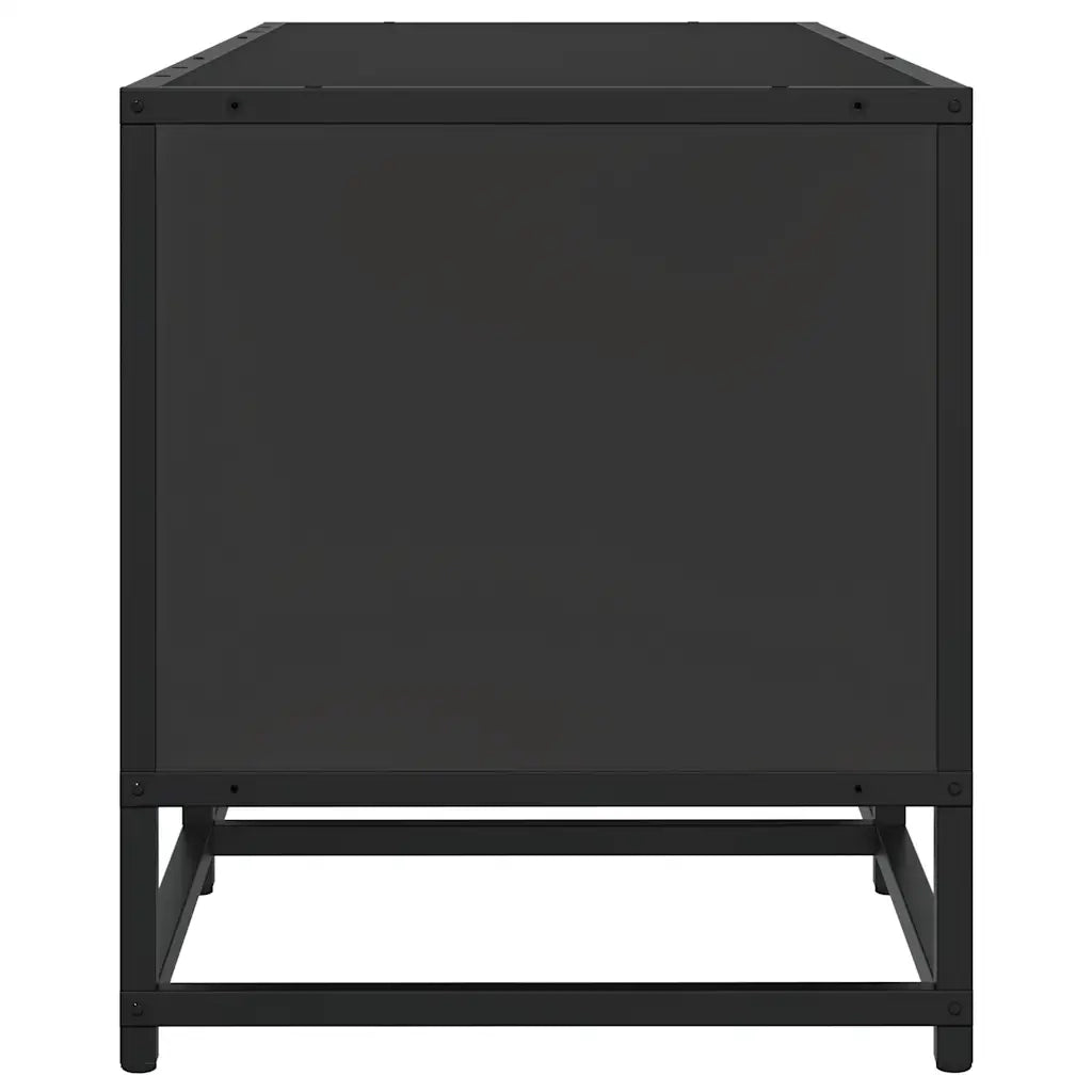 Mobile TV | Armadietto TV | Mobile Porta TV Nero 120x35x41 cm in Truciolato e Metallo