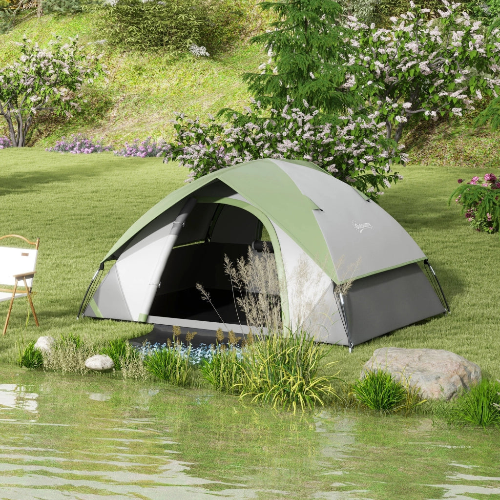 Tenda per 2 Persone ¨C Minimal ¨C Grigio Verde Leggera Impermeabile