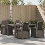Set da Pranzo per Giardino 5 pz Grigio chiaro e Tortora PP 3430133