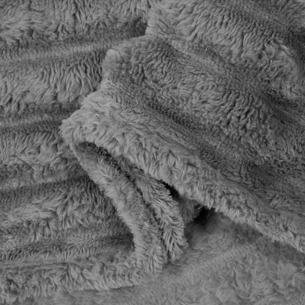Coperta Grigio scuro 150 x 130 cm Panno