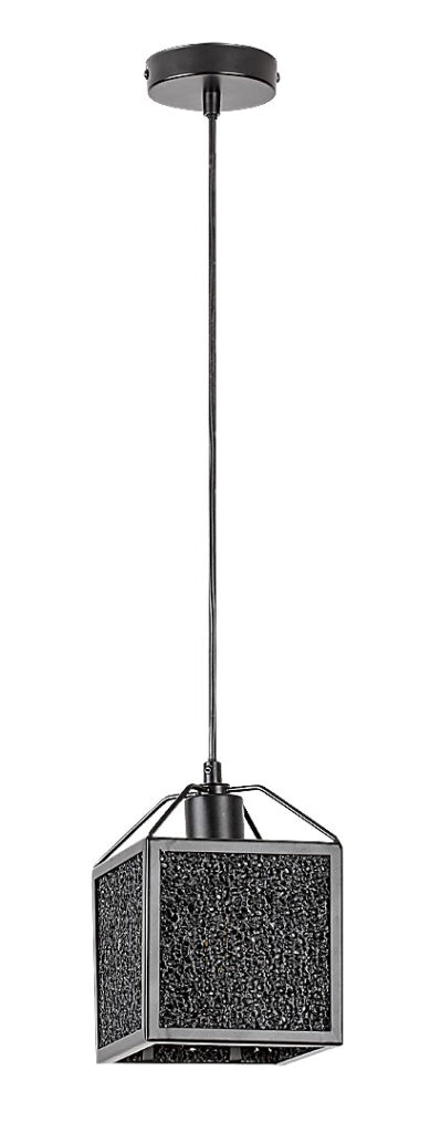Lampada a sospensione moderna cubo nero E27 40W Rabalux
