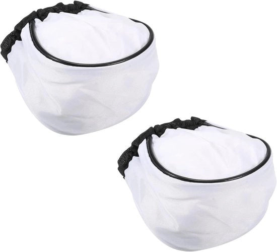 Diffusore di luce a bolla per fotografia - 2 pezzi universali con cappuccio elastico morbido - accessori per illuminazione rapida