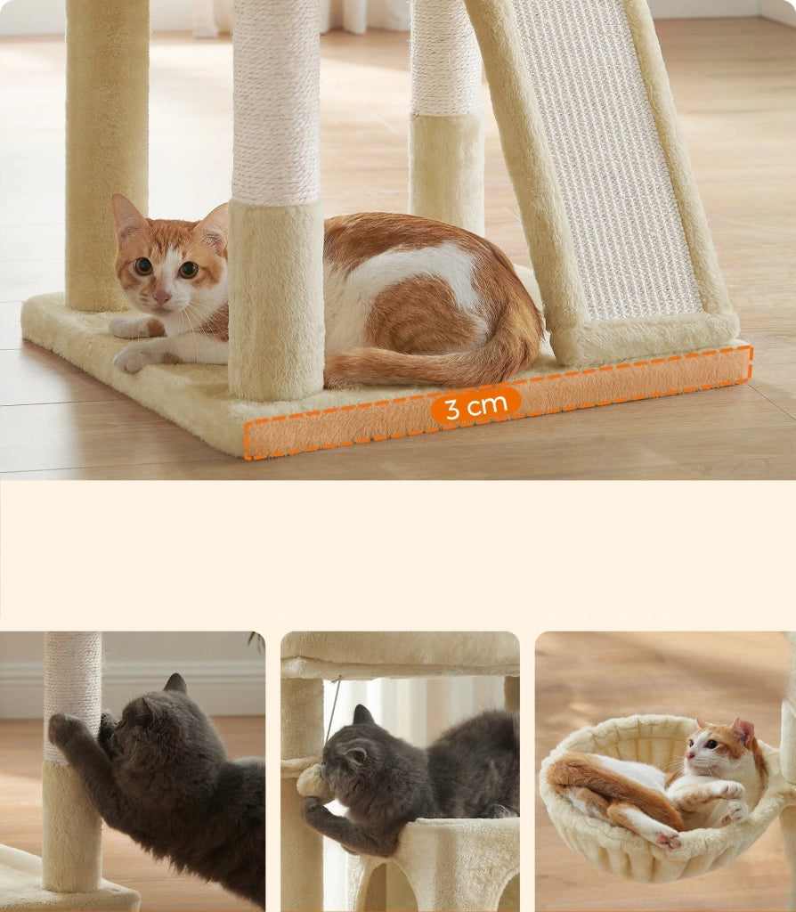 Tiragraffi per gatti VALORA - Design stabile per due gatti PCT51MV1