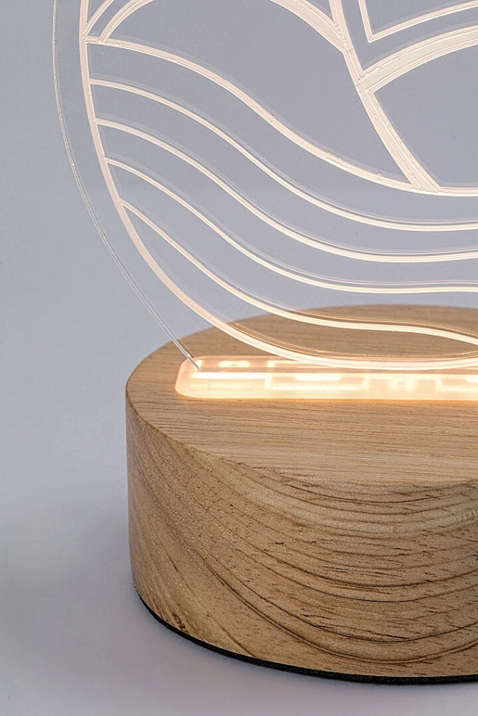 Lampada decorativa Akali barca faggio LED 2W Rabalux
