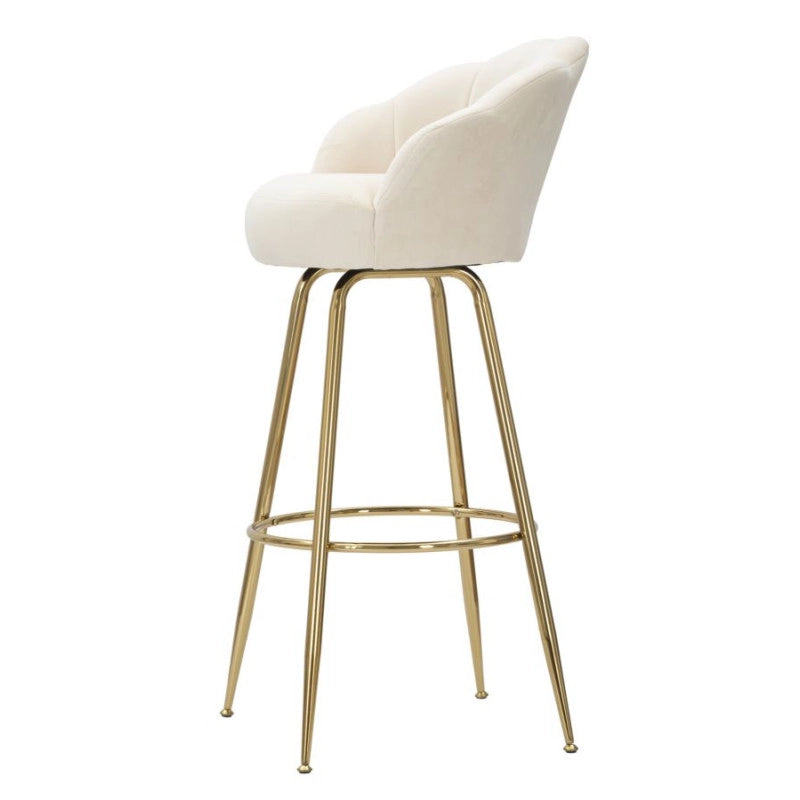 Sgabello Bar Vienna Crema cm 55x53x110
