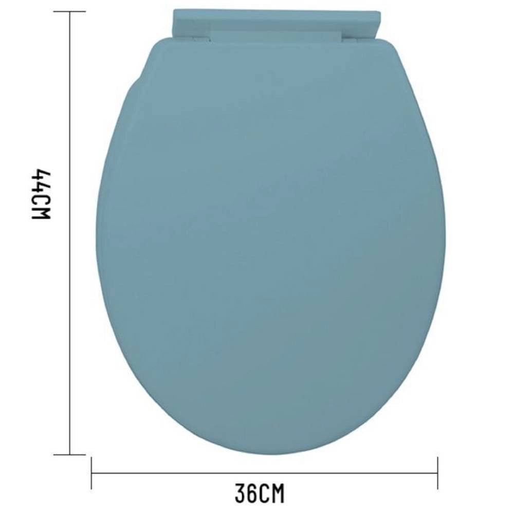 Trade Shop - Copriwater Universale In Plastica Super Resistente 44x36cm Colore Azzurro 59104 -