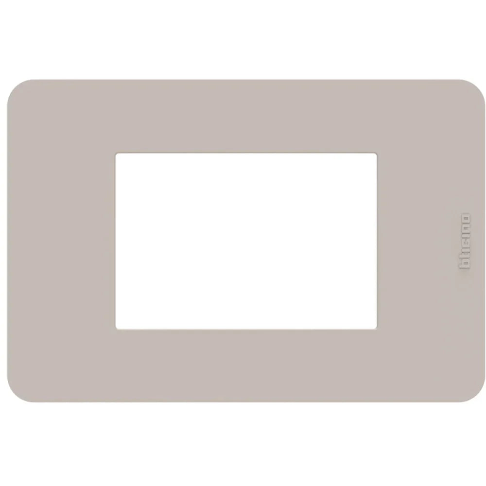 Placca Bticino MatixGO Tones 3 moduli sand JA4803TS
