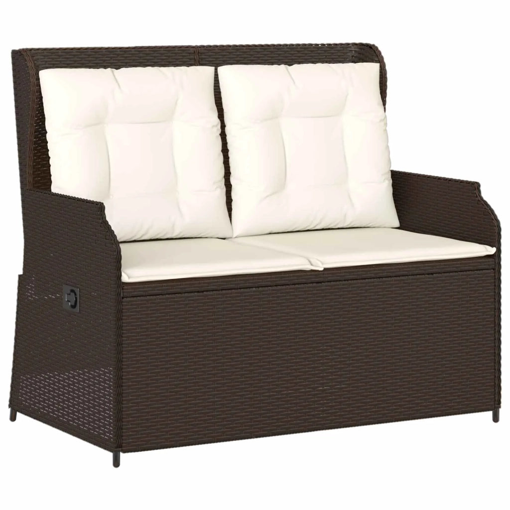 Panchina da giardino Marrone polyrattan 3394459