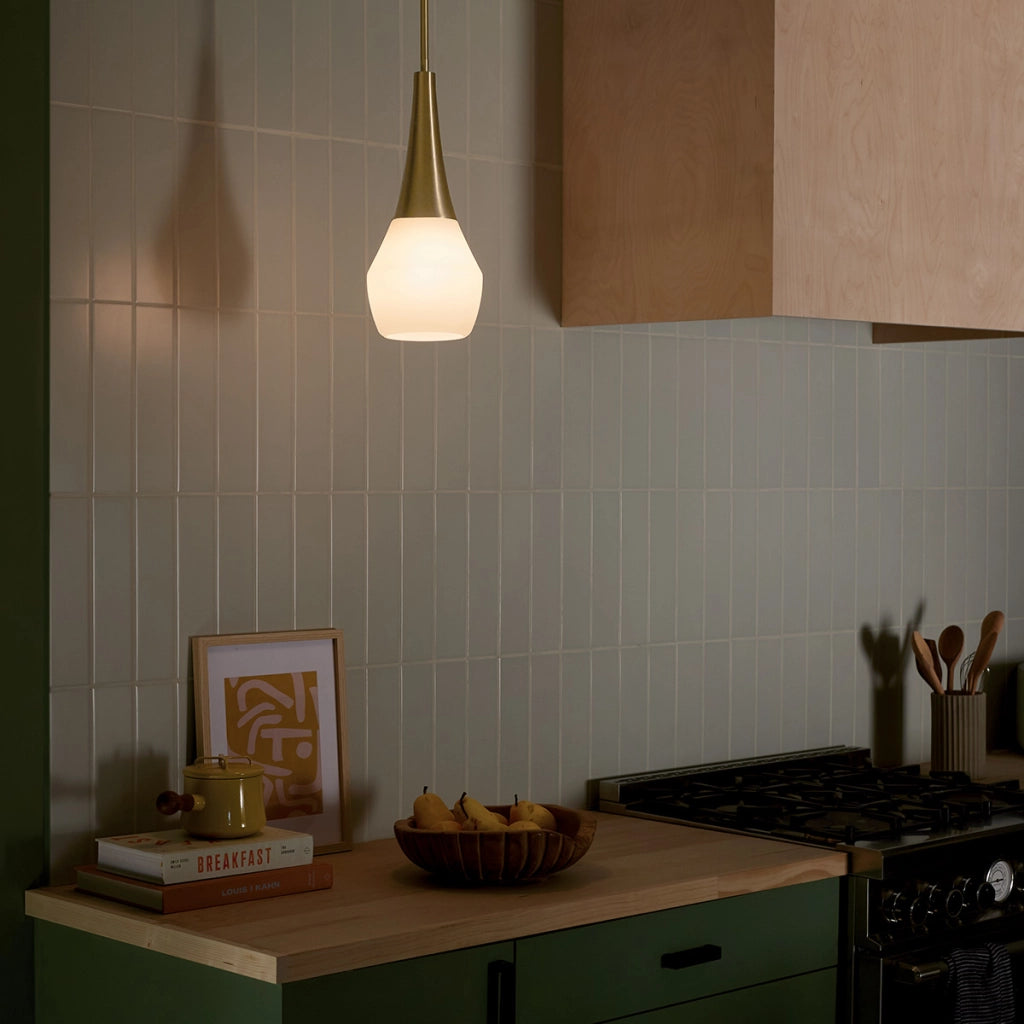 Lampada a sospensione moderna Deela oro/bianco E27 Kichler