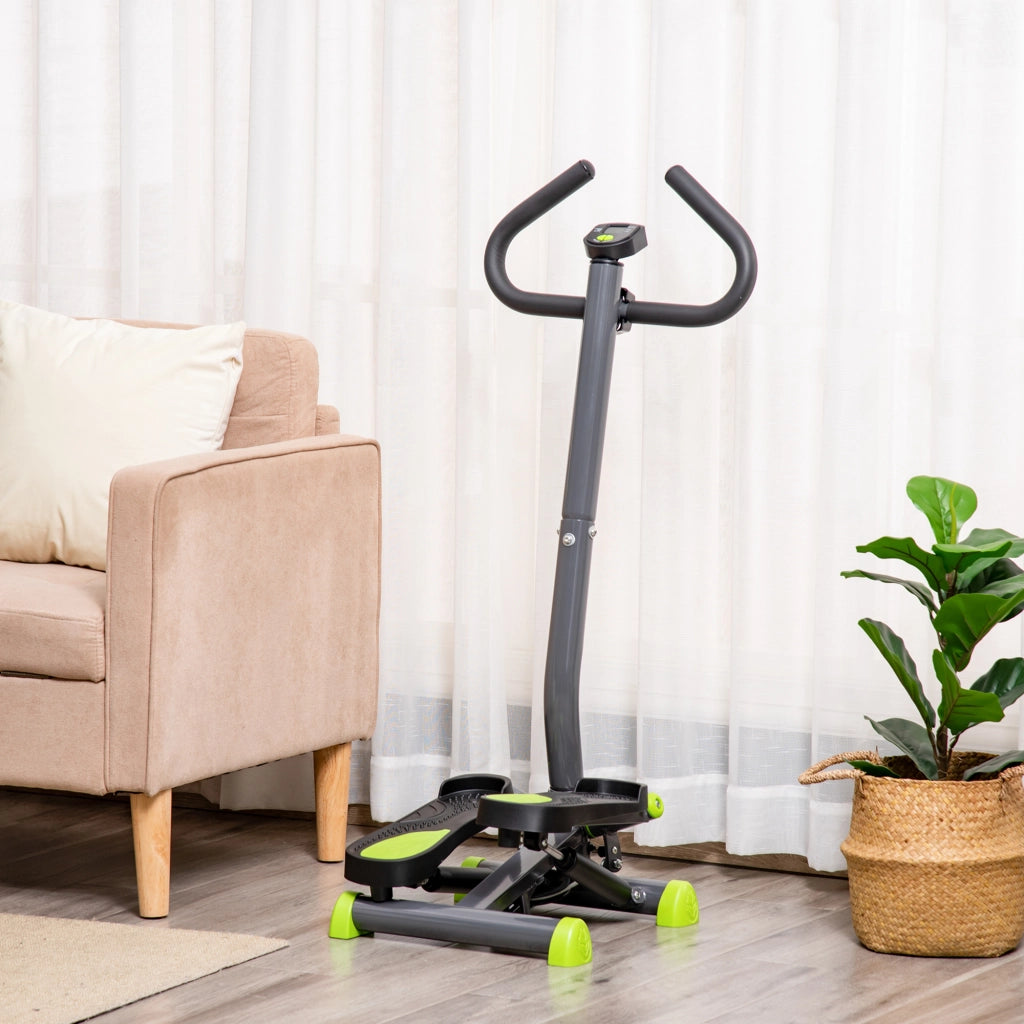 Stepper con manubrio ¨C Minimal ¨C Nero Grigio Verde 55x44x108 cm