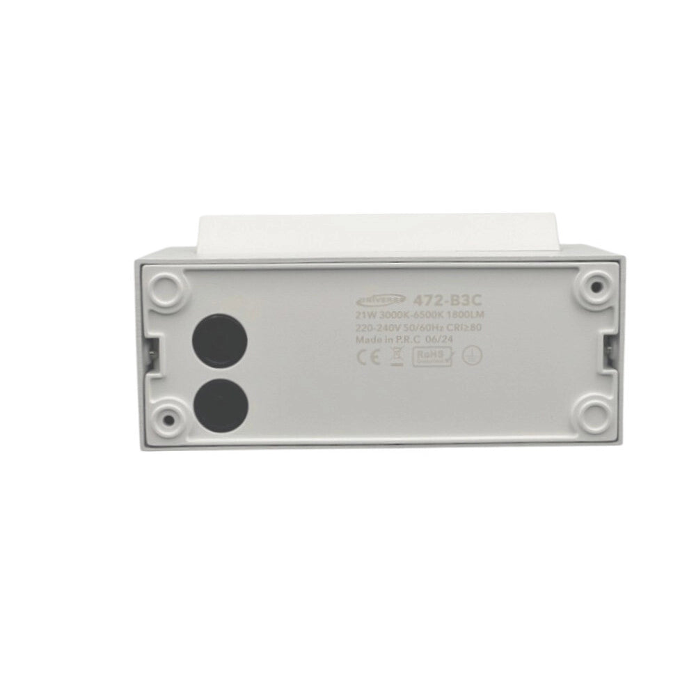 Trade Shop - Applique Parete Inclinabile Esterno 21w Tecnologia Cct 3 Tonalità Di Luce Ip65 472-3c - Bianco