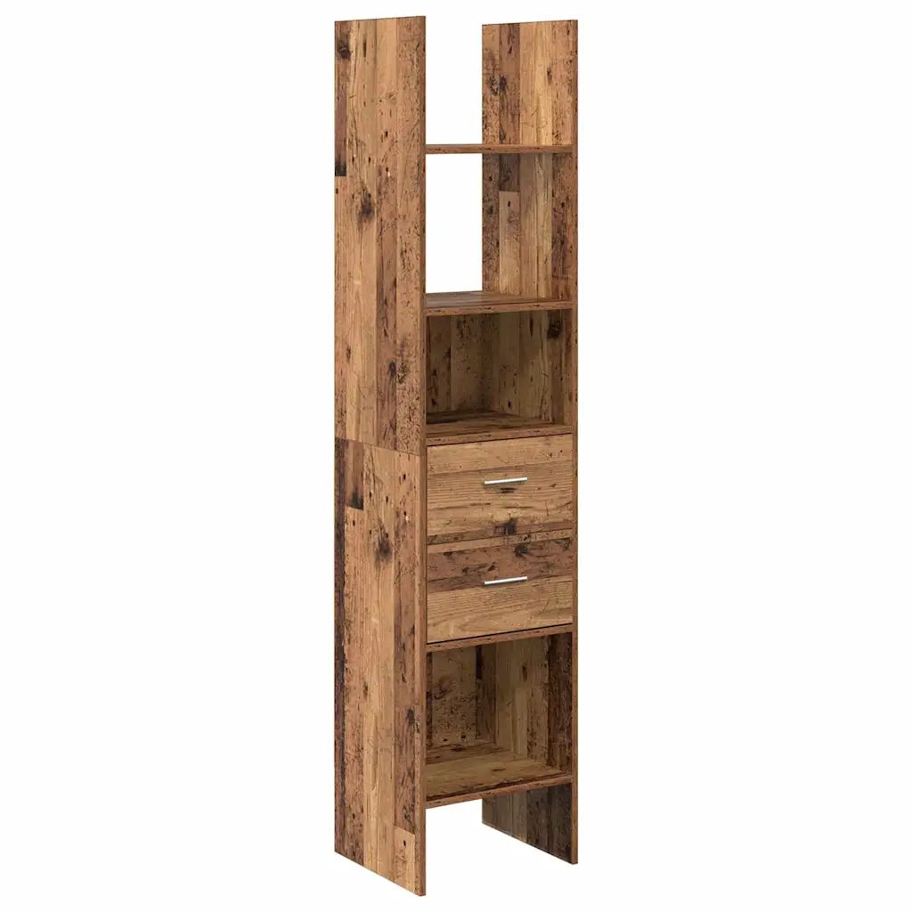 Armadio per Libri Legno vecchio 40 x 35 x 180 cm 875439