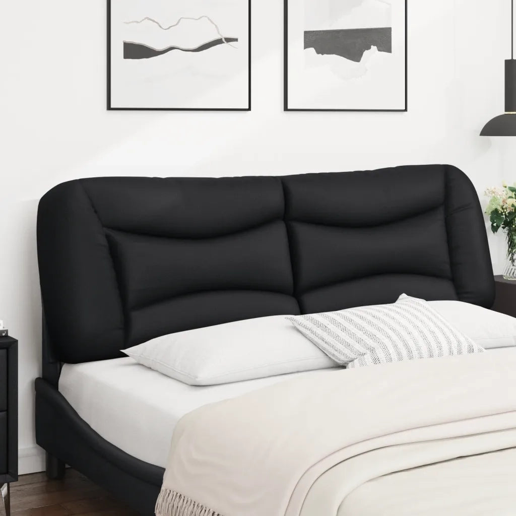 Cuscino Testiera Hvar Nero 160 cm in Similpelle 374595