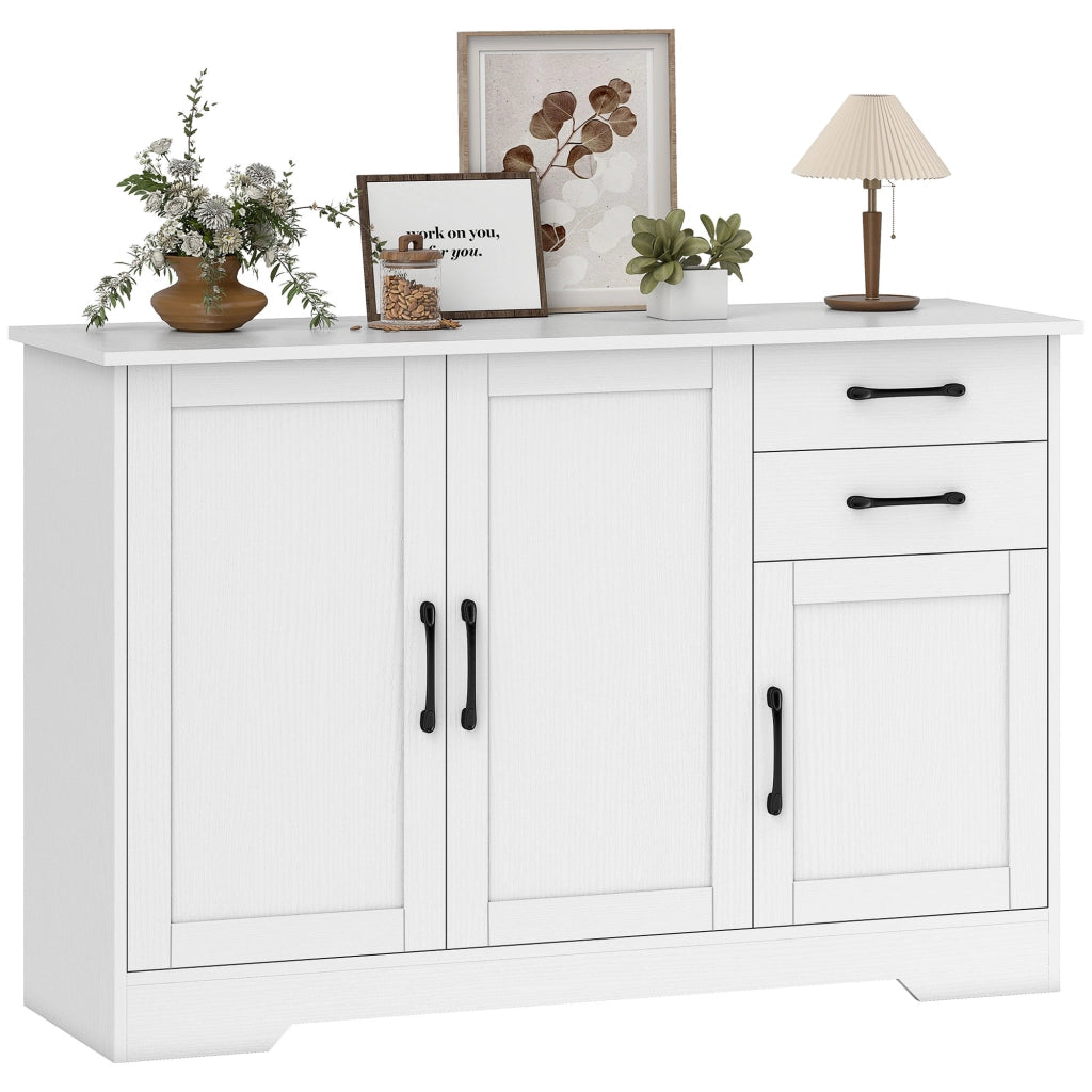 Cassettiera con ante ¨C Minimal ¨C Bianco 120x38x79