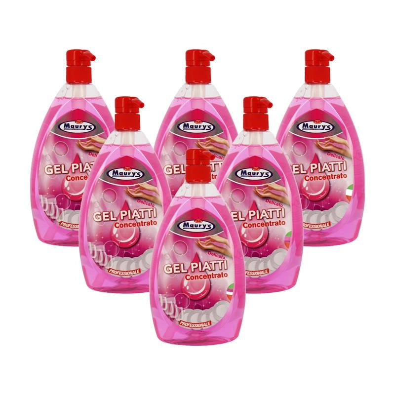 MAURY'S GEL PIATTI DELICATO PH 5.5 1 LT, 6PZ