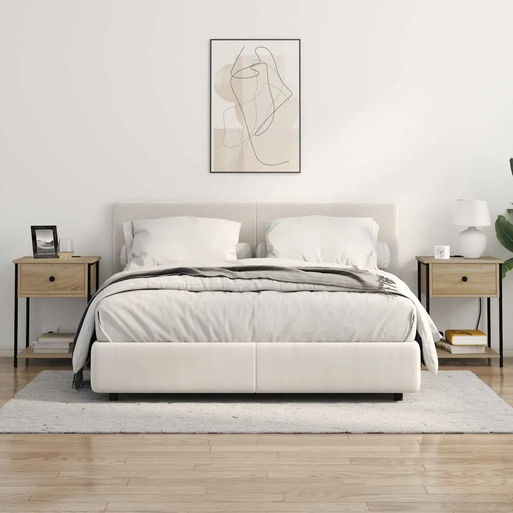 Comodino | Armadio da Notte | Mobiletto da notte con cassetto Rovere Sonoma 42 x 41 x 56 cm