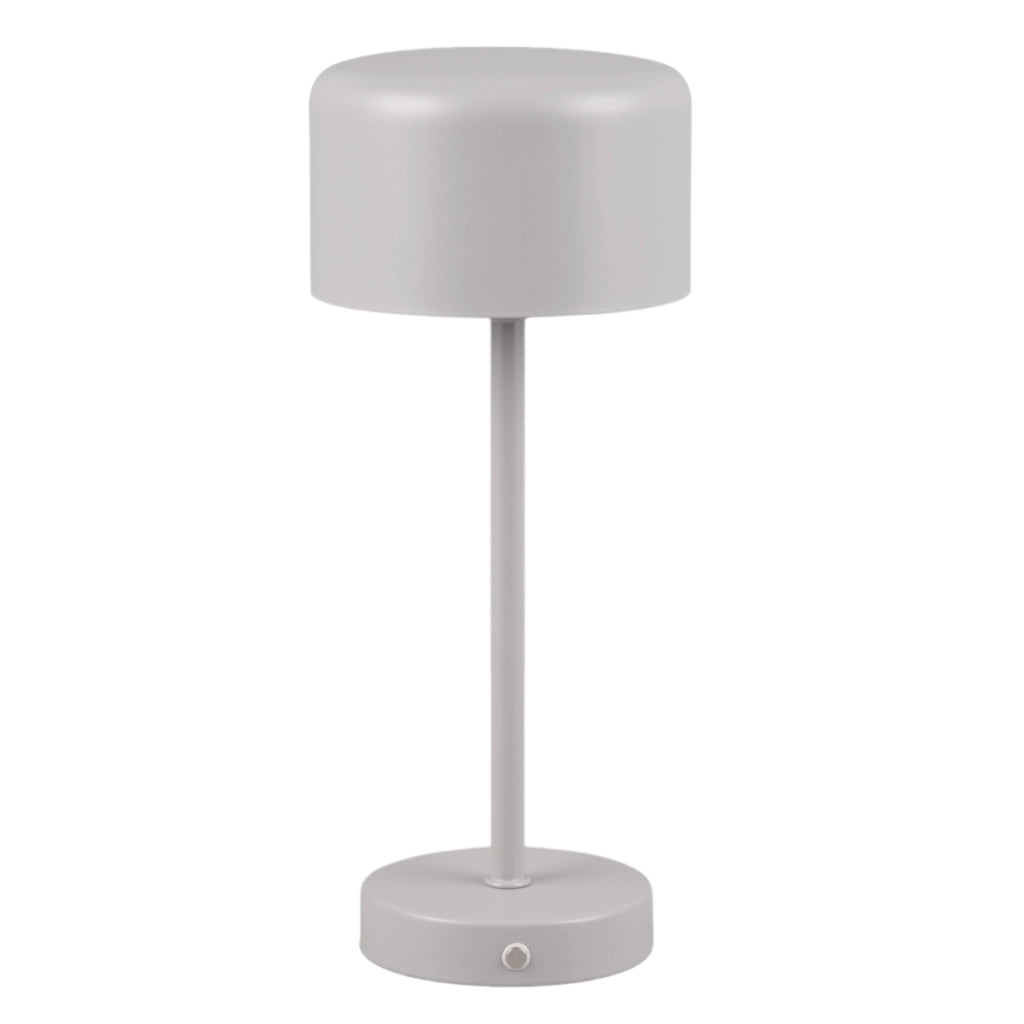 Lampada da tavolo ricaricabile grigia touch LED Jeff RL